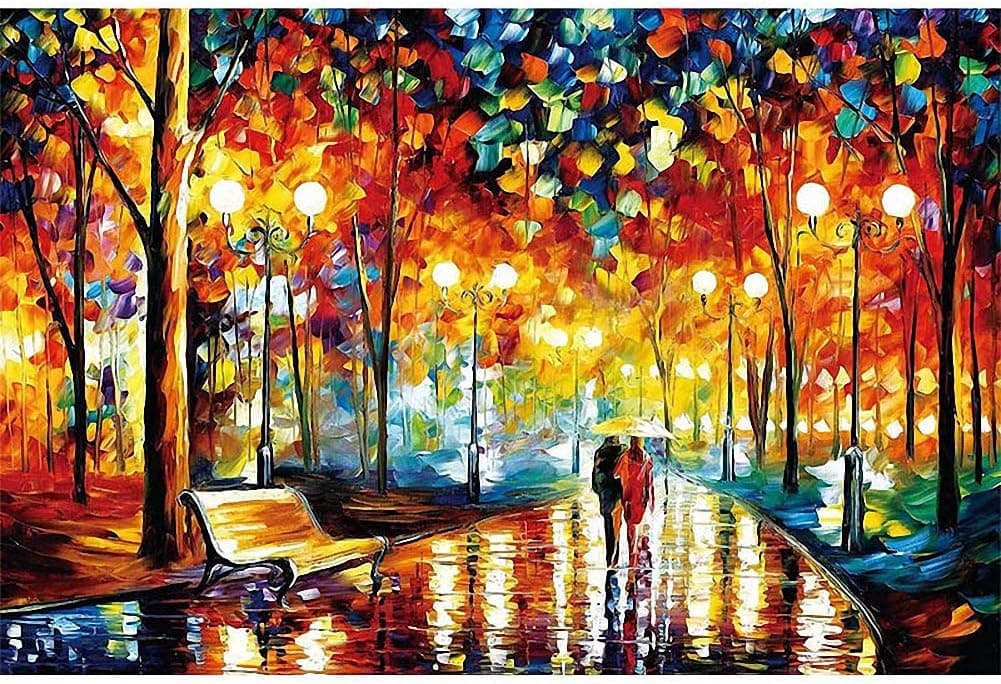 Puzzle de 1000 peças - Romantic Rainy Night