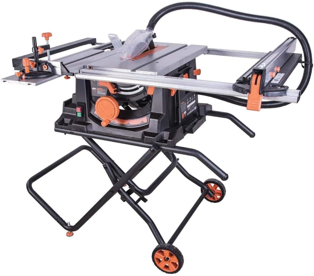 Evolution Power Tools Rage 5-S Serra de mesa multimaterial, corte de aço doce, alumínio, plástico, madeira com pregos embutidos, 230 V