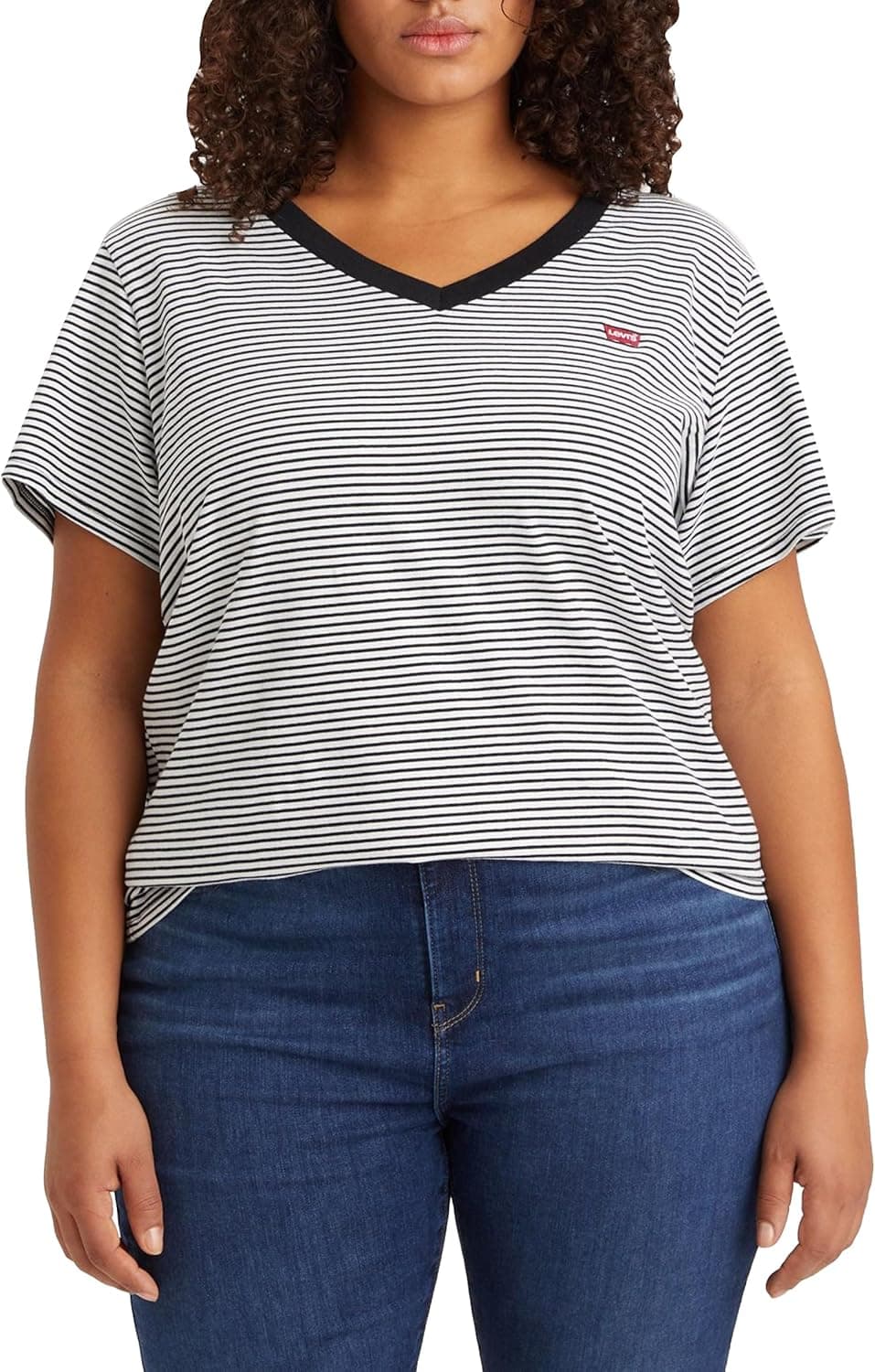 Levi's Plus Size V-Neck T-shirt de mulher