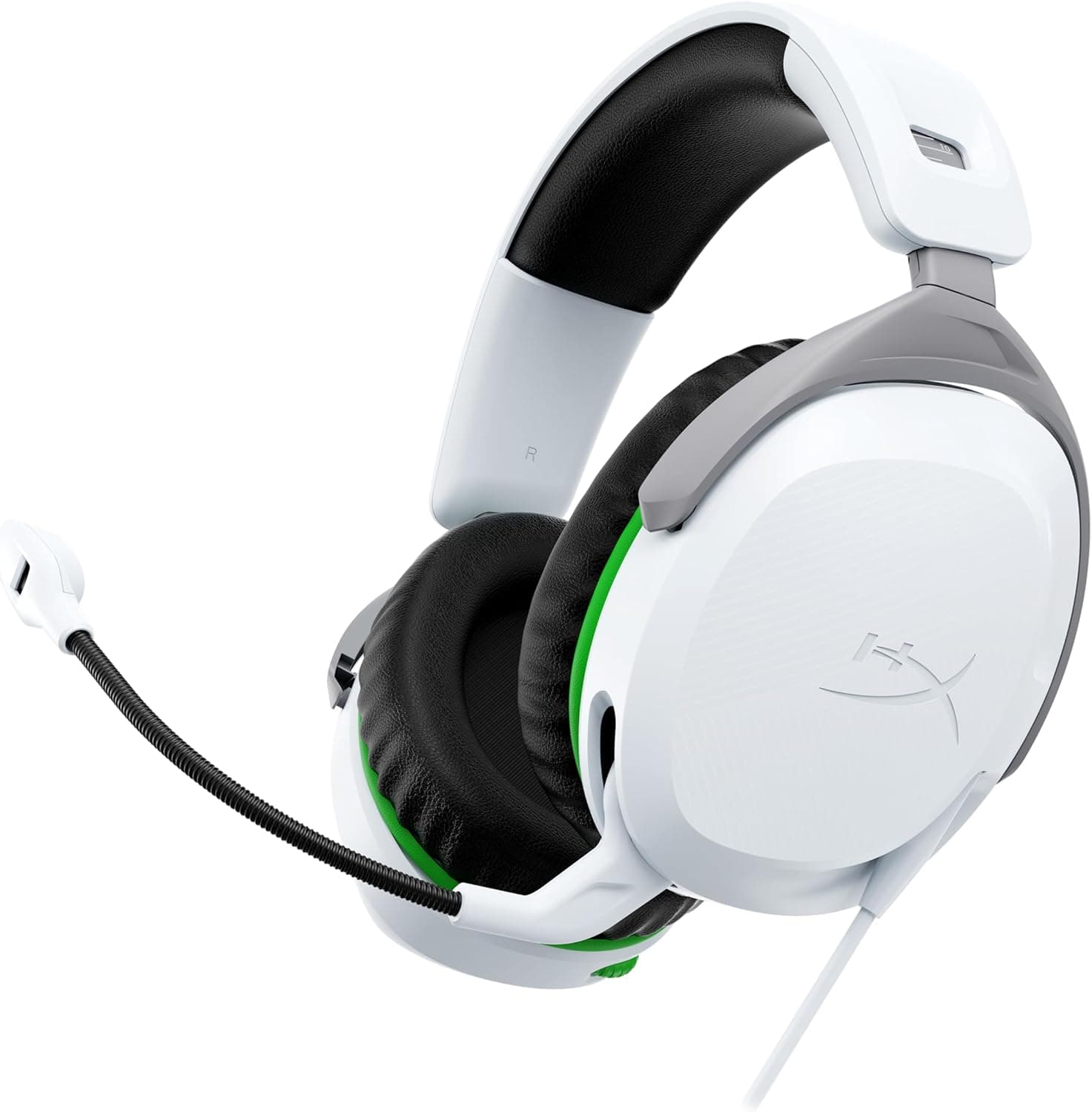 HyperX CloudX Stinger 2, capacetes gaming para Xbox One e Series X/S, drivers de 50 mm e áudio envolvente, rotação de 90º, 3,5 mm, microfone com cancelamento de ruído, licença oficial Xbox