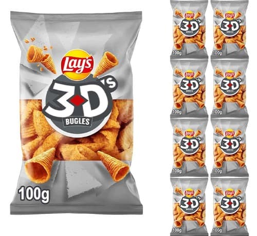 Lay'S Buggles 3D originais, 100g x 9
