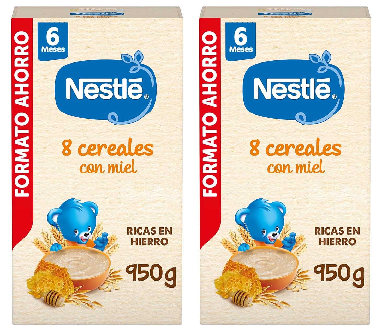 Nestlé Palmilha 8 cereais com mel, 950 g (x2)