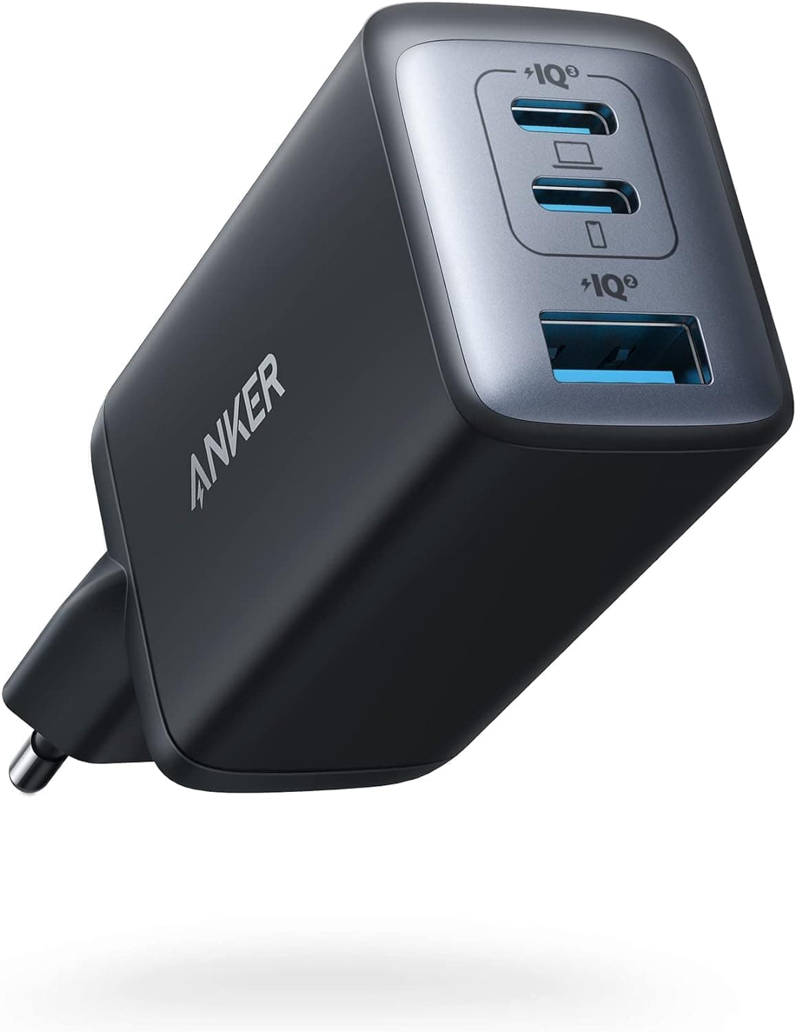 Anker Carregador USB C de carregamento rápido de 65 W (Nano II), com 3 portas PPS, carregador compacto e potente para MacBook Pro, iPad Pro, Steam Deck, Galaxy S20, DELL XPS 13, Note 20/10+, iPhone 16