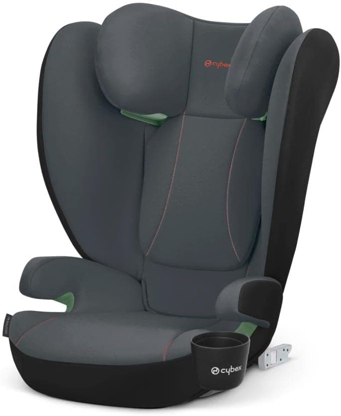 CYBEX Silver Cadeira de carro Solution B2 i-Fix, Incl. Porta-copos, para carros com e sem ISOFIX, aproximadamente 15 a 50 kg, 3 a 12 anos, cinzento (Steel Grey)