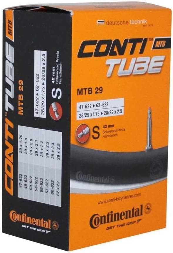 Continental MTB Compact - Câmara de ar de bicicleta de ciclismo 47/62-622