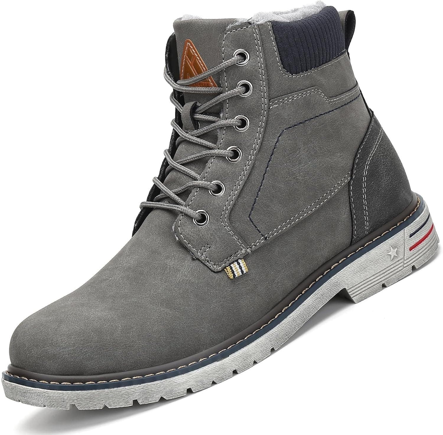 Mishansha Botas de inverno impermeáveis, antiderrapantes, forradas unissexo para adulto