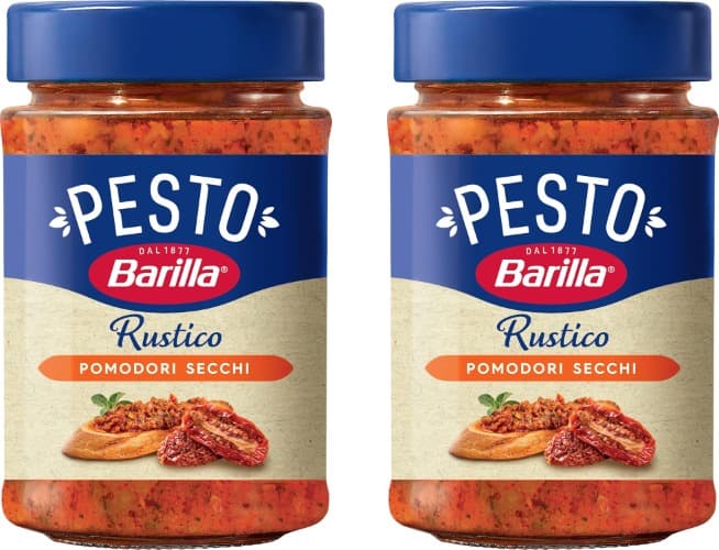 Barilla Pesto rústico de tomate seco, 200 g x 2