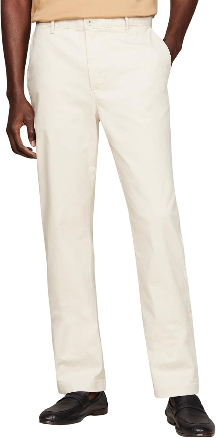Tommy Hilfiger Calças para homem essencial Twill chinês corte normal