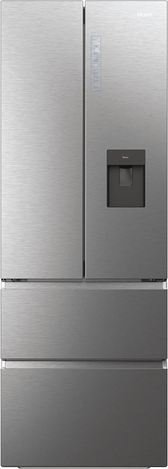 Haier FD 70 Series 7 HFW7720EWMP Frigorífico com dispensador de água, conectividade WIFI, porta francesa, gavetas Direct Access, motor de inverno, total sem rost, 477L, largura 70 cm, altura 2 m