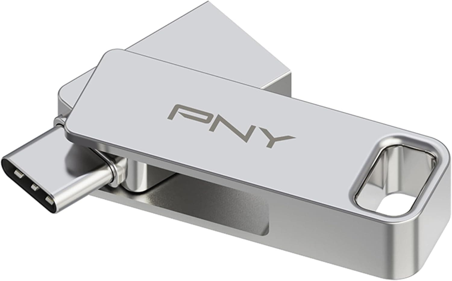 PNY Duo Link 3.2 Type-C | Pen drive USB 128 GB com dupla ligação USB-C e USB-A para transferência rápida de dados