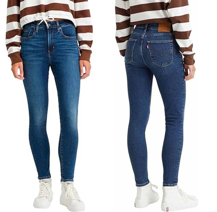 Levi's 721 High Rise Skinny Calças de ganga para mulher