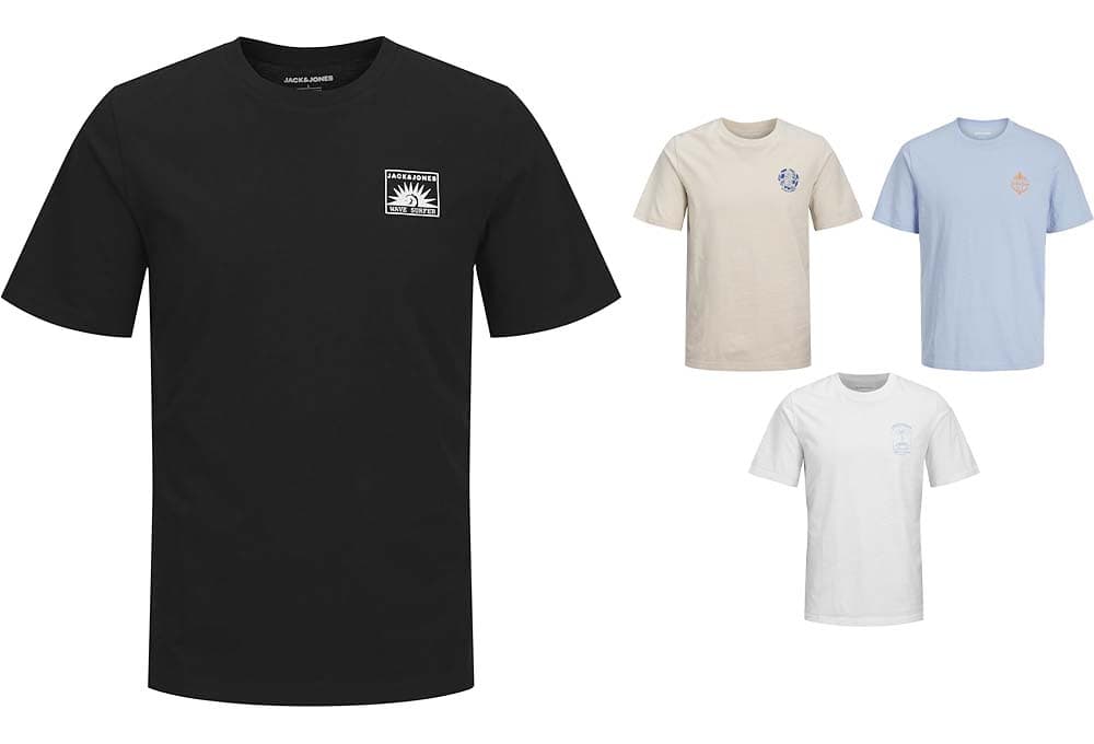 JACK & JONES Jjone Color Summer T-shirt para homem
