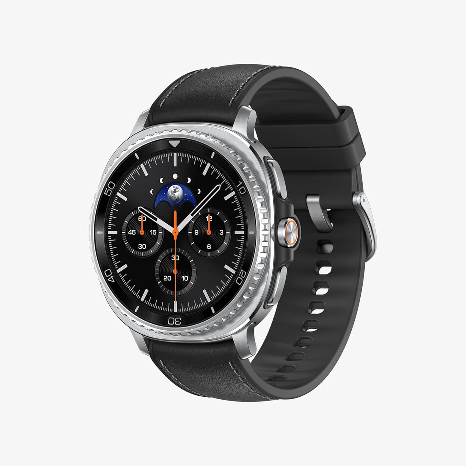 Samsung Galaxy Watch8 Classic 46 mm, LTE, correia híbrida, Smartwatch com design com moldura giratória, garantia de 3 anos + 1 ano extra, preto 
