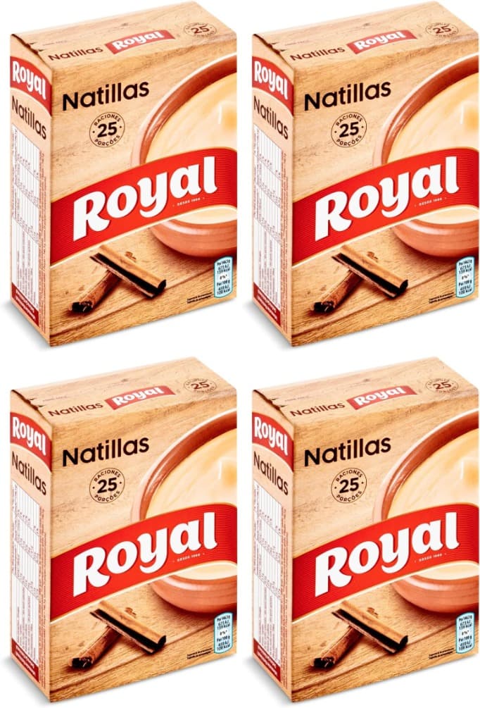 Royal Natillas caseiras receita tradicional, preparado em pó 25 razões, 100 g