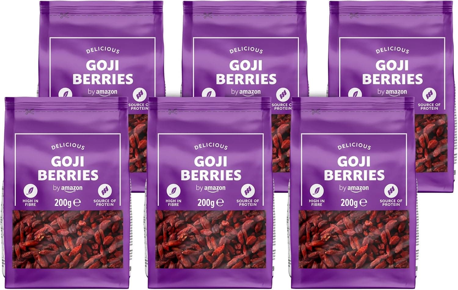 By Amazon Bagas de goji desidratadas 6 x 200 g