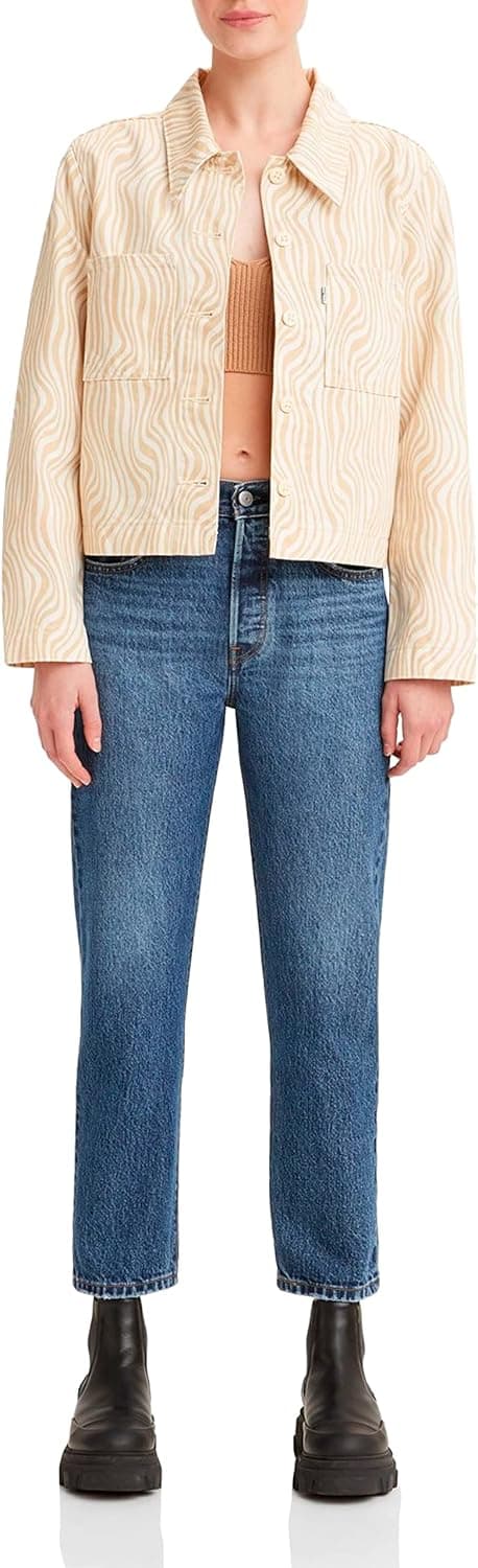 Calças de Ganga Levi's 501 Crop para Mulher