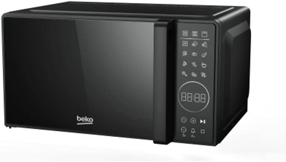 Beko - MGC20130BFB - Forno de micro-ondas com grelha de 20 litros, 1000 W, temporizador digital, instalação livre, 10 níveis de potência - preto