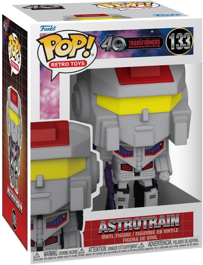 Funko Pop! Retro Toys: Transformers G1 - Astrotrain - Transformers Classic - Figura de vinil colecionável - Ideia para presente- Mercadoria Oficial - Brinquedos para crianças e adultos - TV Fans