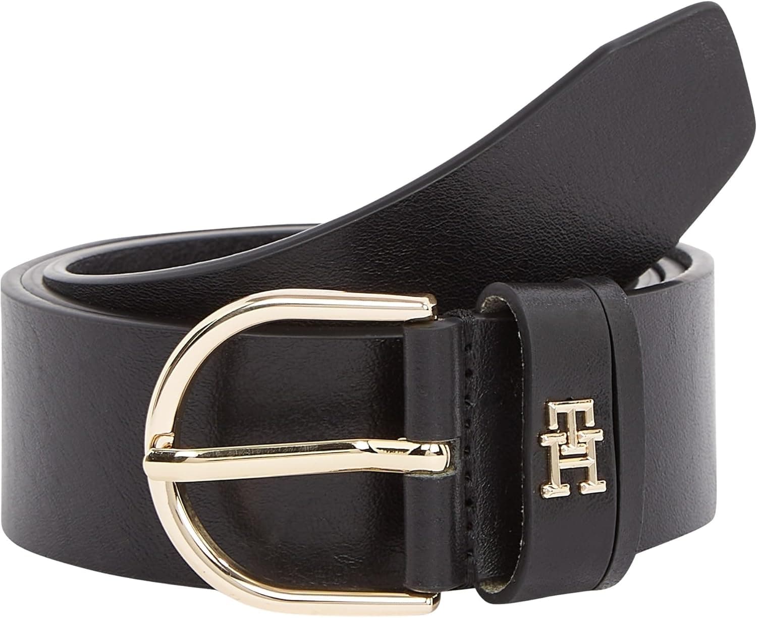 Tommy Hilfiger Cinto feminino essencial Effortless 3,5 cm com fivela de espinha
