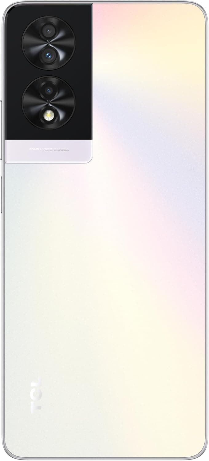 TCL 40 NXTPAPER 4G Smartphone de 6,78" (ecrã 90 Hz, 8 GB-256 GB, MicroSD expansível, Dual SIM, câmara 50 MP, câmara Selfie 32 MP, bateria 5010 mAh, altifalante duplo, Android 13.) Opalescent