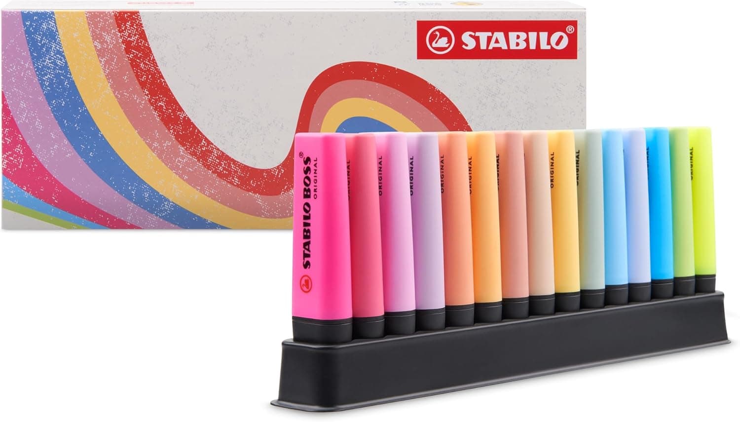 STABILO BOSS ORIGINAL | Conjunto de 15 marcadores de cores variadas