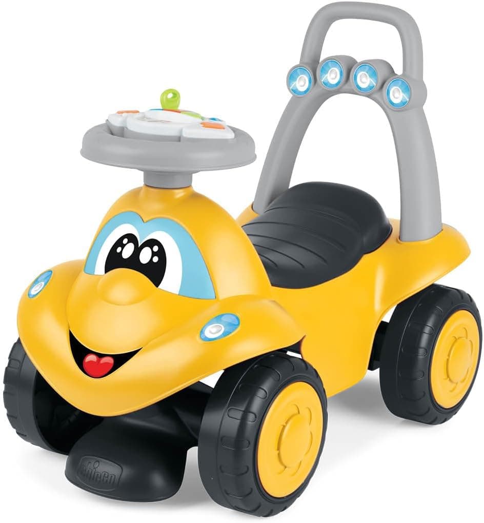Chicco Andador de corredores 2 em 1 Billy o caminhão, interativo com sons e luzes, caminhante bebé primeiros passos, brinquedos para bebés e crianças dos 9 meses a 3 anos, amarelo