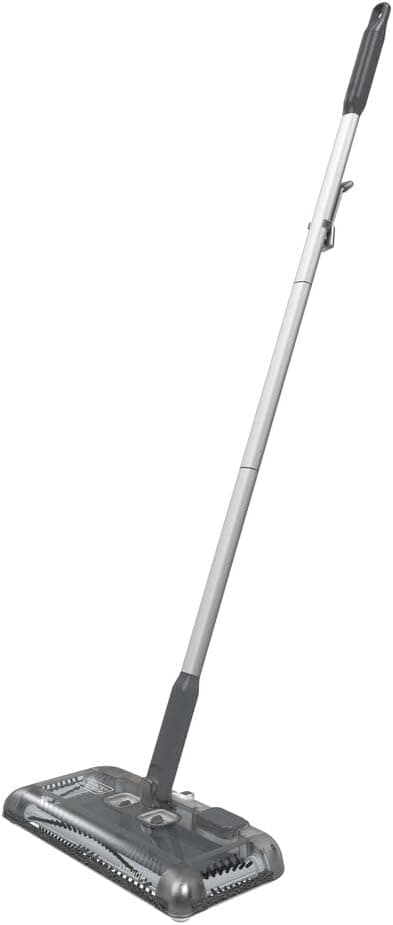 Black+Decker Vassoura a bateria de lítio 7,2 V 1,5 Ah, depósito de 300 ml, com cabeça giratória, 60 minutos de autonomia e carga completa em 10 h na base, PSA215B-QW