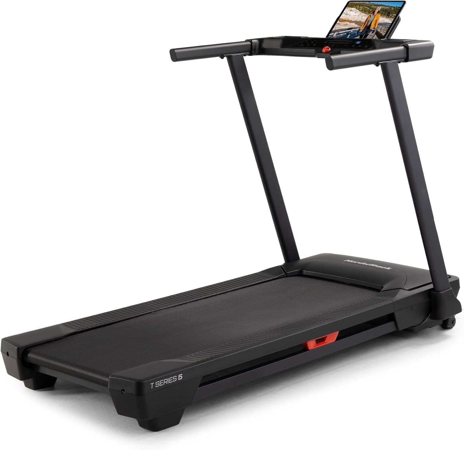 NordicTrack T Series: Fitas de corrida ideais para uso doméstico, fita para caminhar com inclinação, Bluetooth ativado, capacidade de utilizador de 136 kg