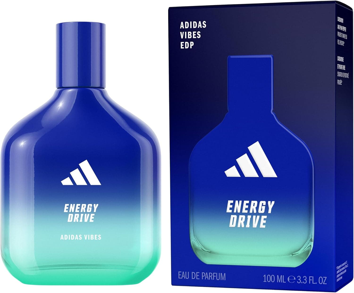 adidas Vibes Energy Drive Eau de Parfum, 100 ml, unissexo