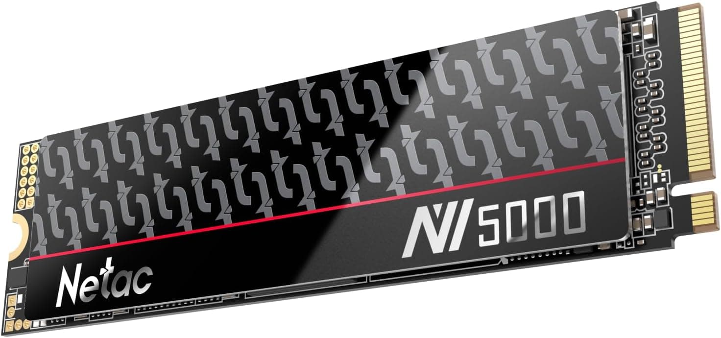 Netac NV5000-t | SSD interno M.2 NVMe PCIe 4.0 2TB com velocidade até 5000MB/s para PC e portátil