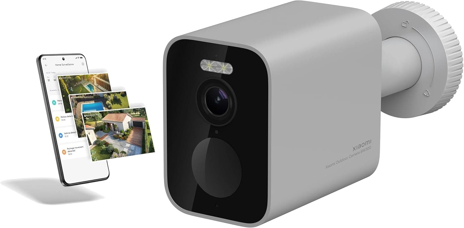 Xiaomi Outdoor Camera BW300, câmara exterior com bateria de longa duração, resolução 2k, IP67, cor noturna, 130º, branco
