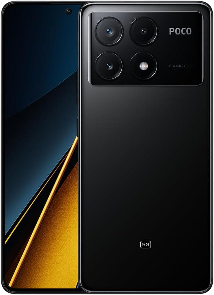 Xiaomi POCO X6 Pro Smartphone 8 GB RAM 256 GB ROM, Dimensity 8300-Ultra, 6,67" AMOLED Display, 5000 mAh Battery 67W Turbo Charging, 64MP Câmara tripla, preto
