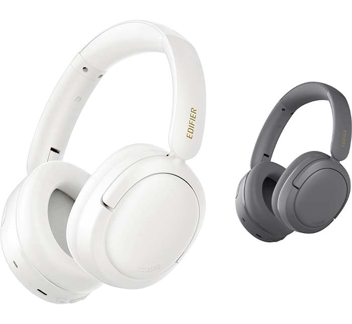 Edifier W800BT SE Auriculares Wireless Over Ear Bluetooth 5.4- SBC AAC - cancelamento de ruído em chamadas AI - 45 horas - carregamento rápido - modo de jogar, dobrável - preto (W800BT SE, branco)