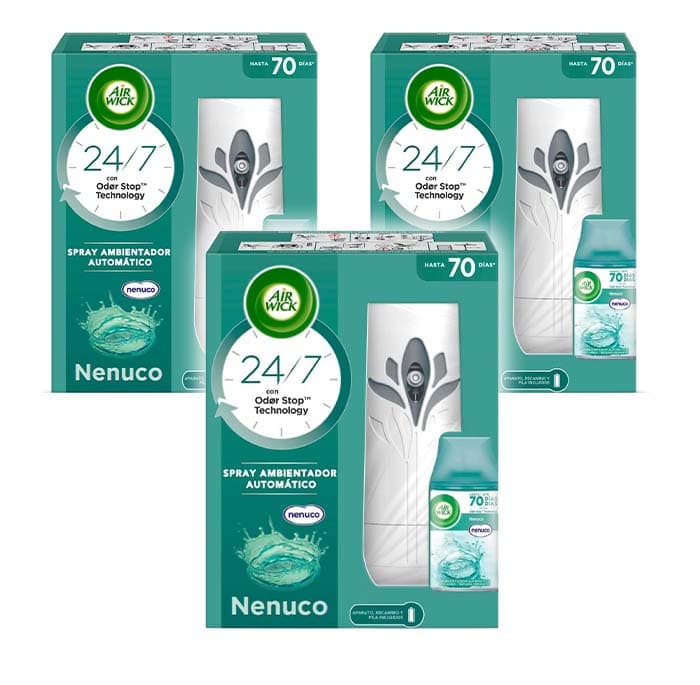 Air Wick Freshmatic Aparelho e substituição de ambientador em spray automático, aroma a Nenuco