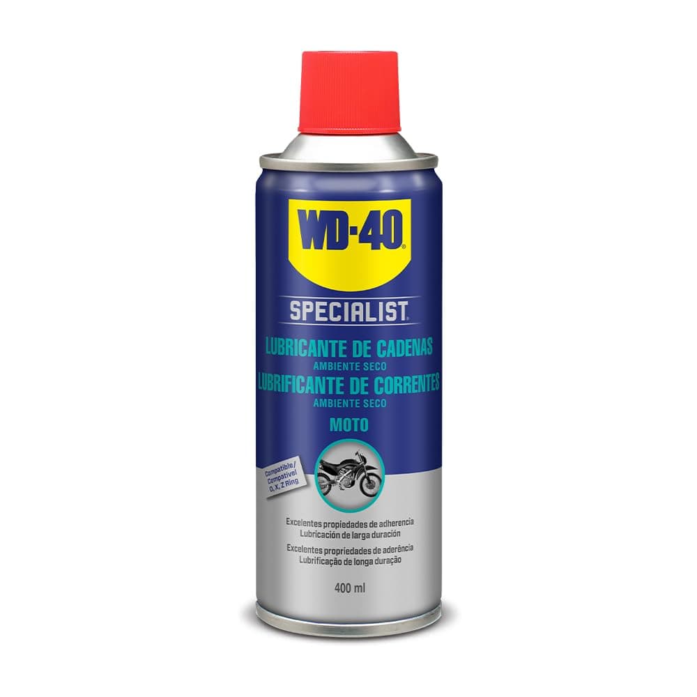 WD-40 34785 Specialist Motorbike, lubrificante de corrente ambiente seco - spray, 400 ml
