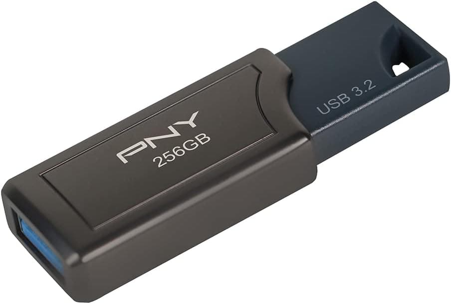 PNY Unidade Flash 256 GB Pro Elite V2 USB 3.2 Gen 2, velocidade de leitura de até 600 MB/s