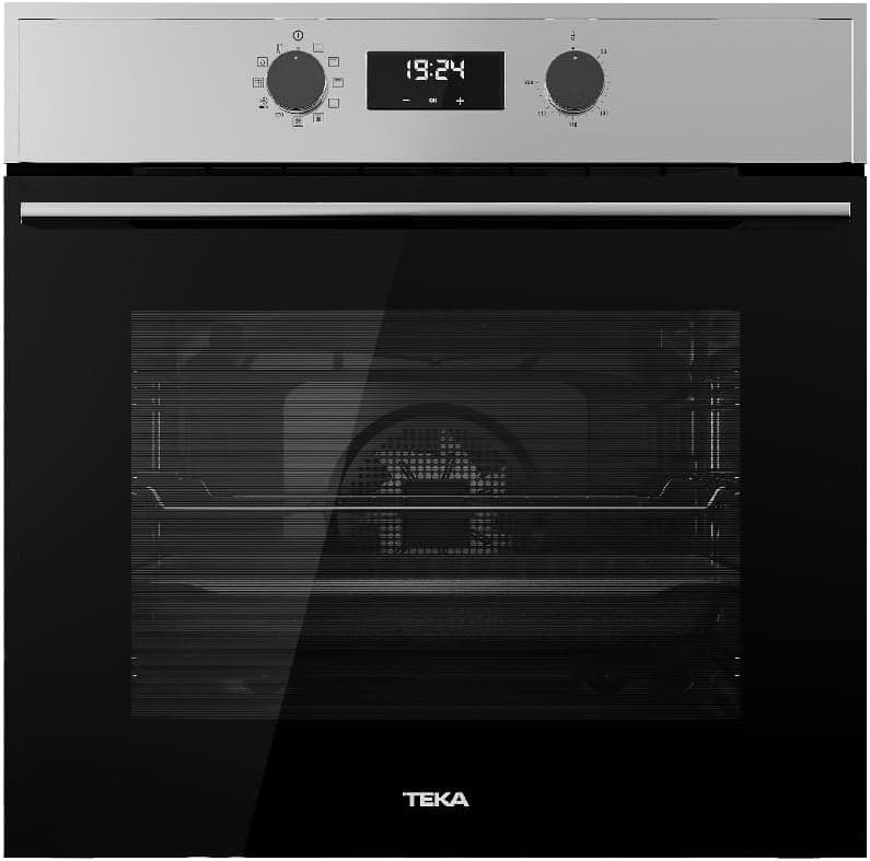 TEKA HSB 635 S, Forno multifunções de 60 cm, sistema de limpeza HydroClean PRO, sistema de 1 guia Plus - Extensão, aquecimento rápido, 8 funções de cozinha, 70 L, cor de aço inoxidável