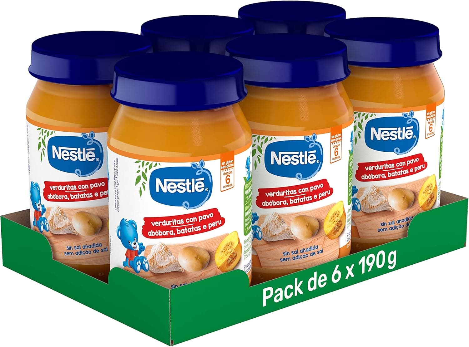 Nestle legumes com peru 6 x 190 g