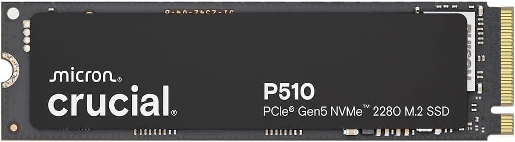 Crucial P510 CT1000P510SSD8-01 | SSD interno M.2 PCIe 5.0 NVMe 1TB com velocidades até 11000 MB/s