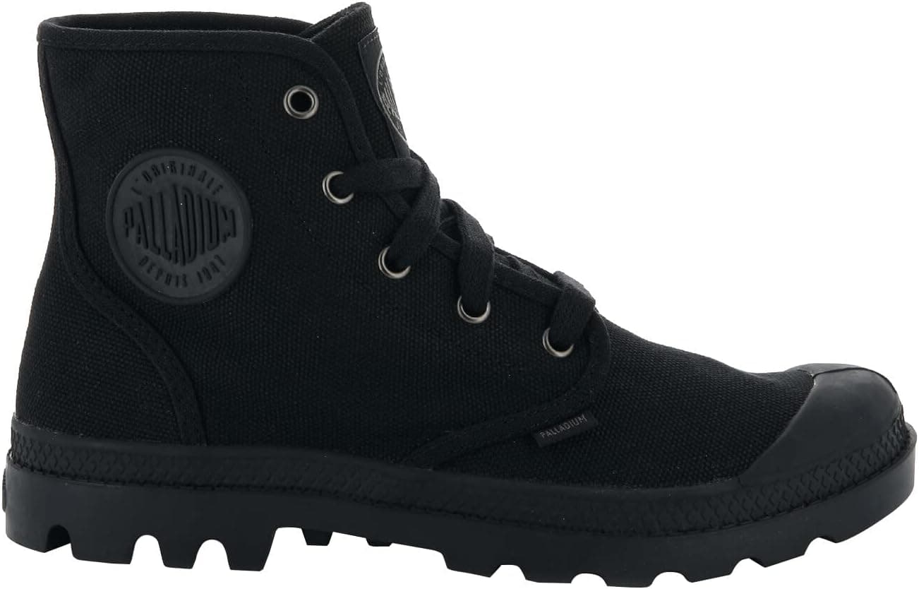 Palladium Pampa Hi | Botas pretas em lona para mulher