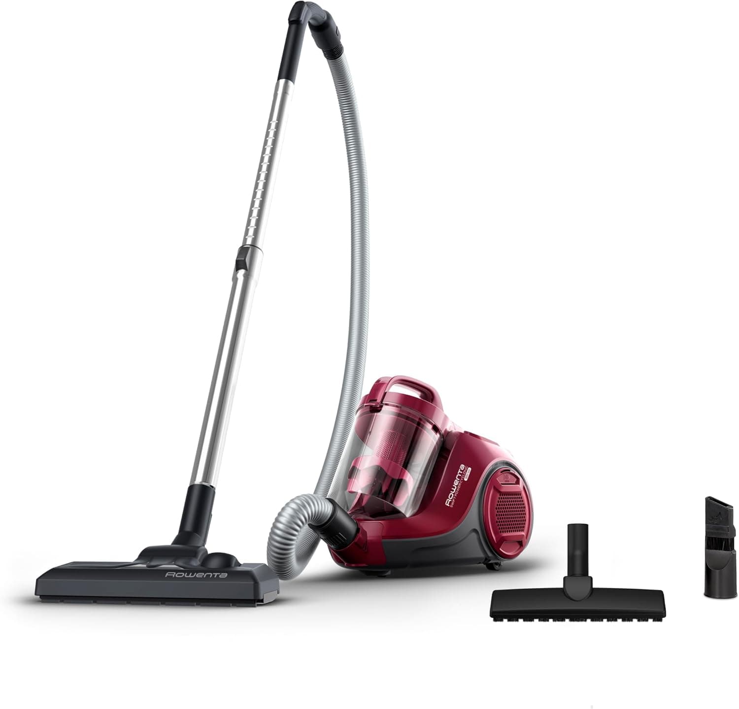 Rowenta Aspirador Swift Power Cyclonic RO2933 - aspirador sem saco de 750 W para parquet, tecnologia ciclónica, cabeça de alto desempenho, motor Effitech, bordô