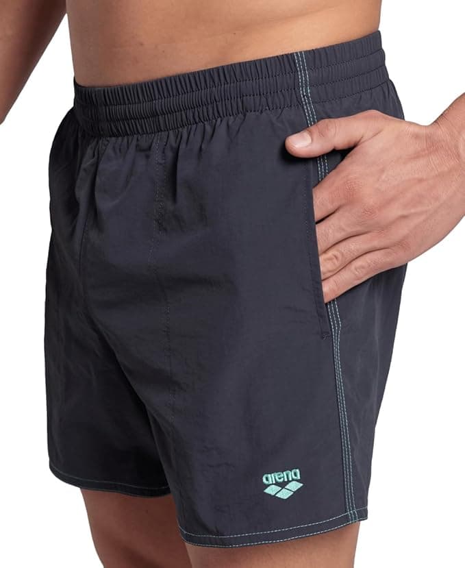 arena Bywayx R Fato de banho para homem-mar e piscina, tecido confortável de secagem rápida, fato de banho com fecho interior de malha e bolsos laterais