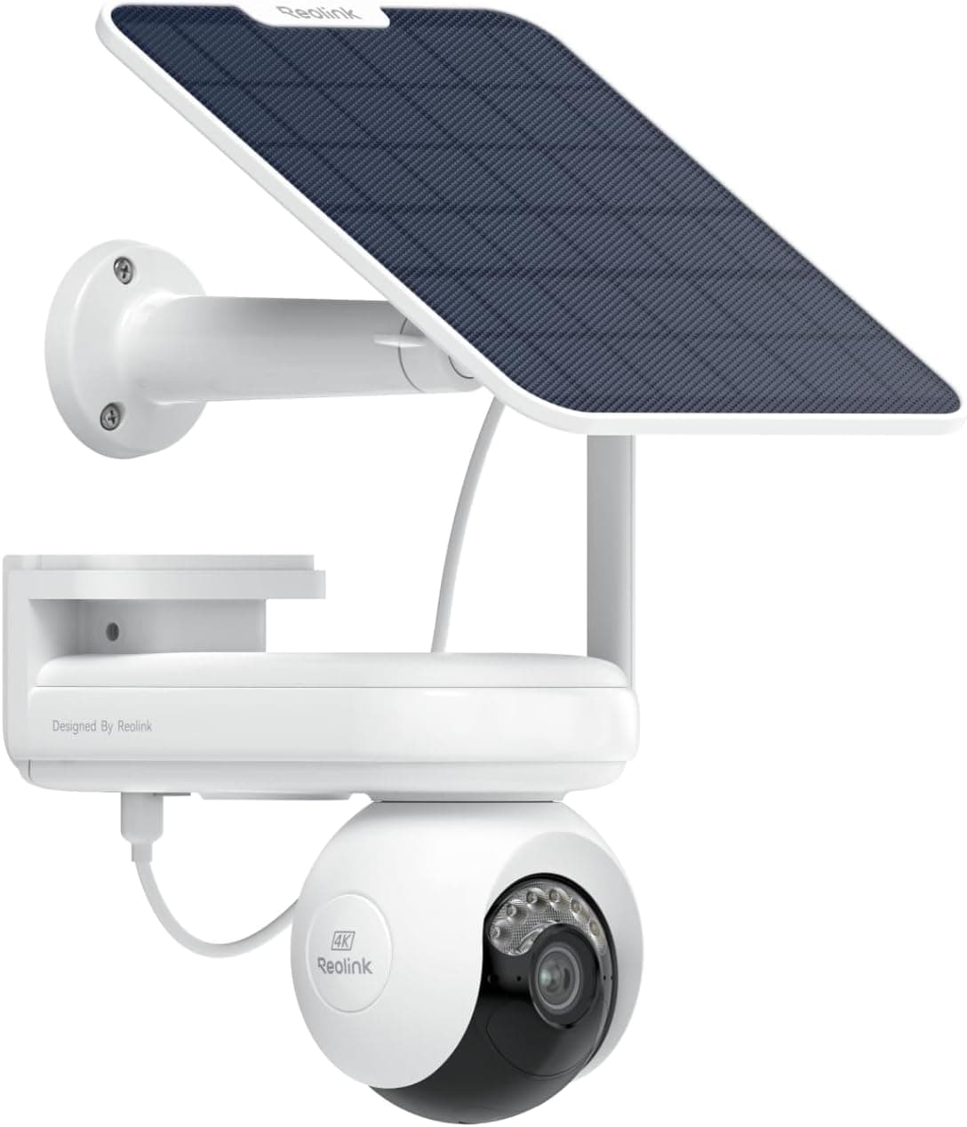 Reolink PT ultra altas, câmara de vigilância solar exterior 4K, modo de pré-gravação, visão noturna corX, monitorização de 360° com rastreamento automático, 8MP PT câmara com Wi-Fi 6