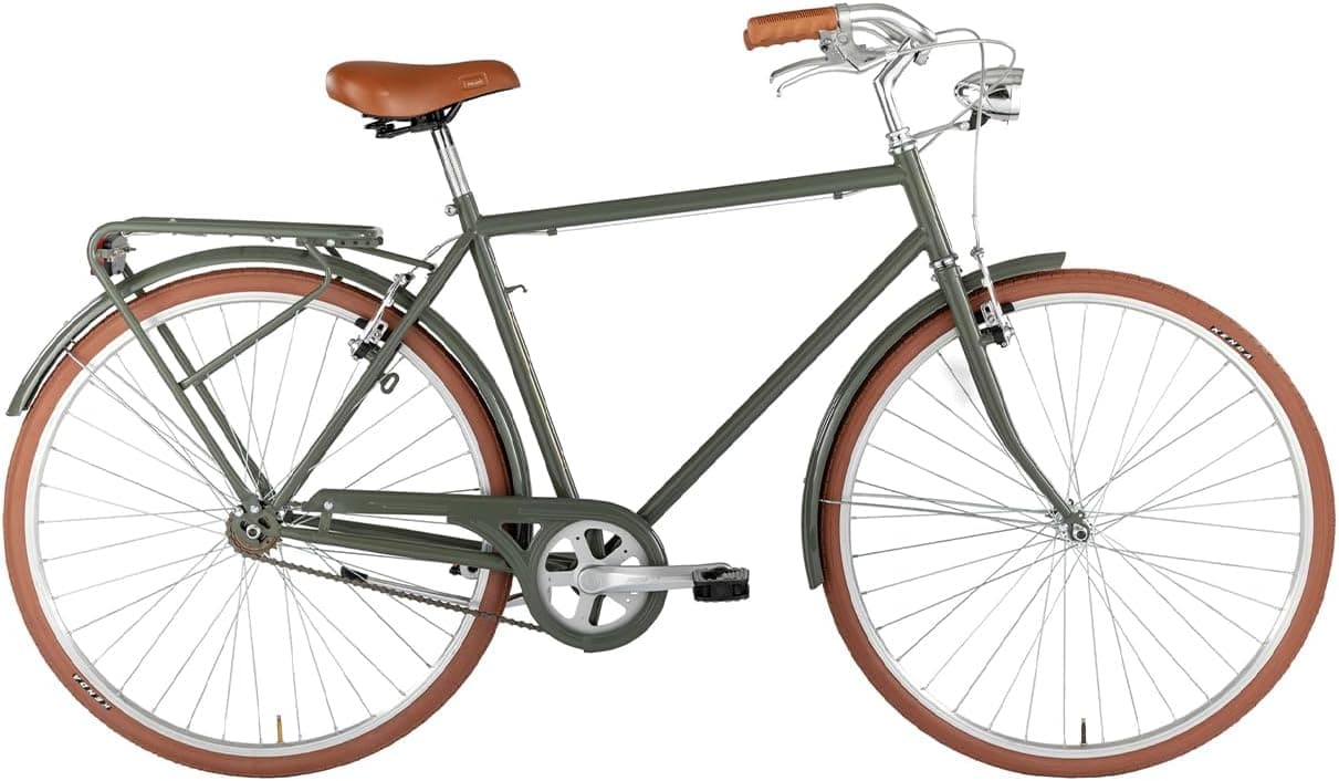 ALPINA Sporting Bicicleta 1v, Hombres, Verde Militar, 28" Telaio 540 mm