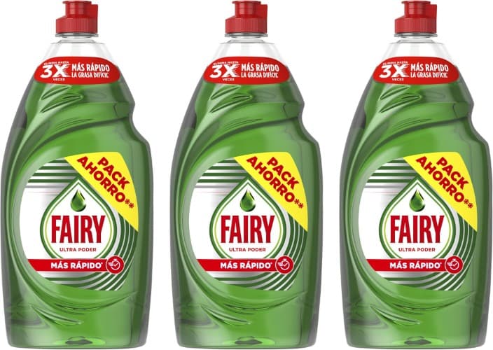Fairy Ultra Poder original líquido de lavar louças, 900 ml x3