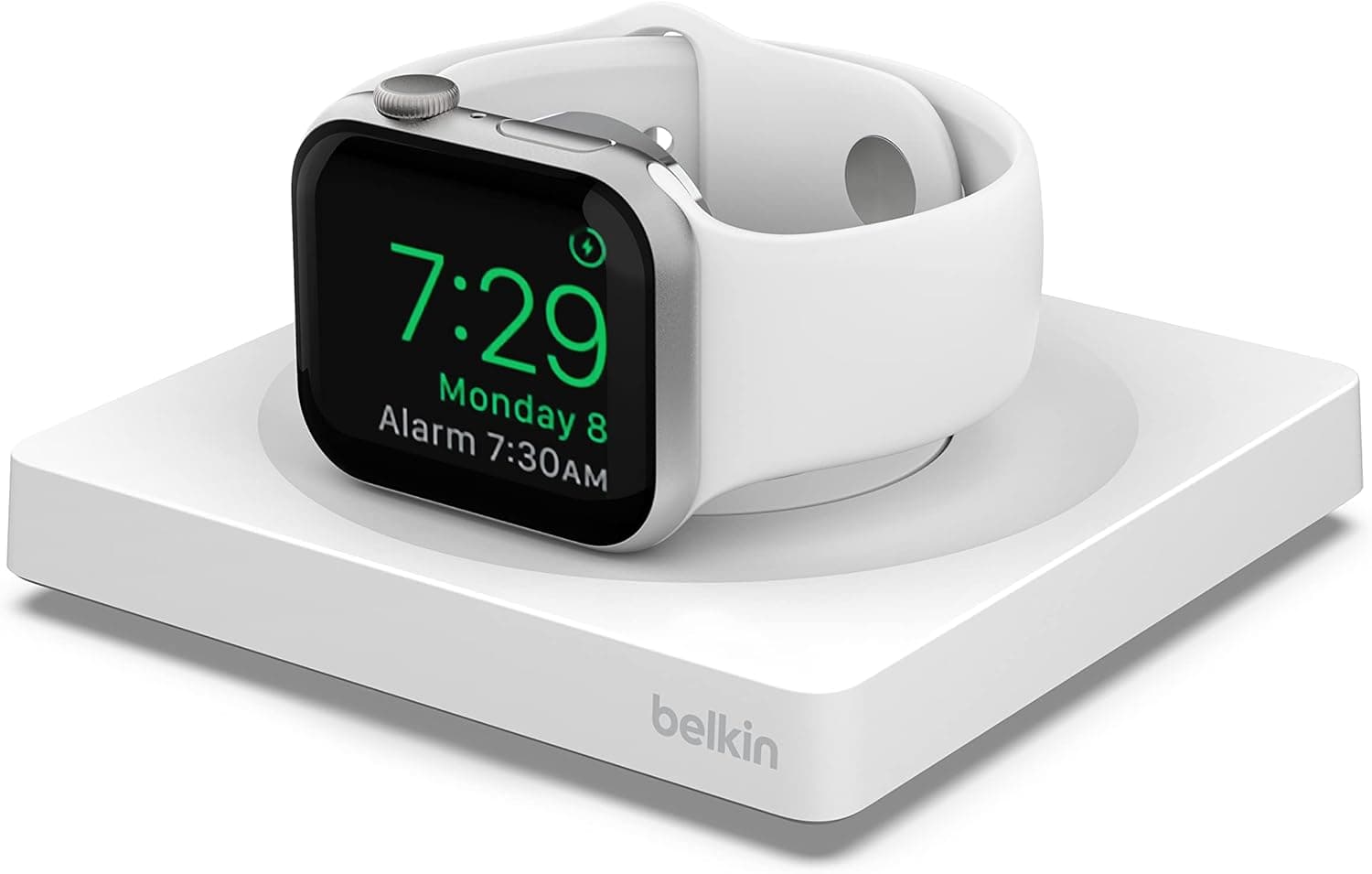 Belkin Carregador para Apple Watch, carregamento sem fios rápido e portátil com certificação MFi e modo relógio de mesa, cabo USB tipo C, para Apple Watch Series 8, 7, 6, 5, 4, ultra e outros