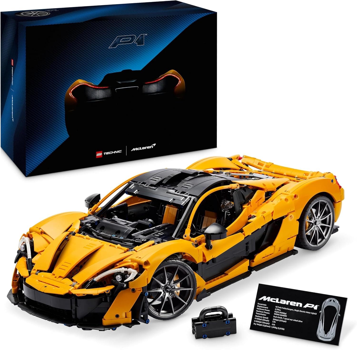 LEGO Technic McLaren P1 Maquete de carro em escala para adultos - presente para pais - Hipercarro de corridas - kit de casacos - decoração de casa e estante 42172