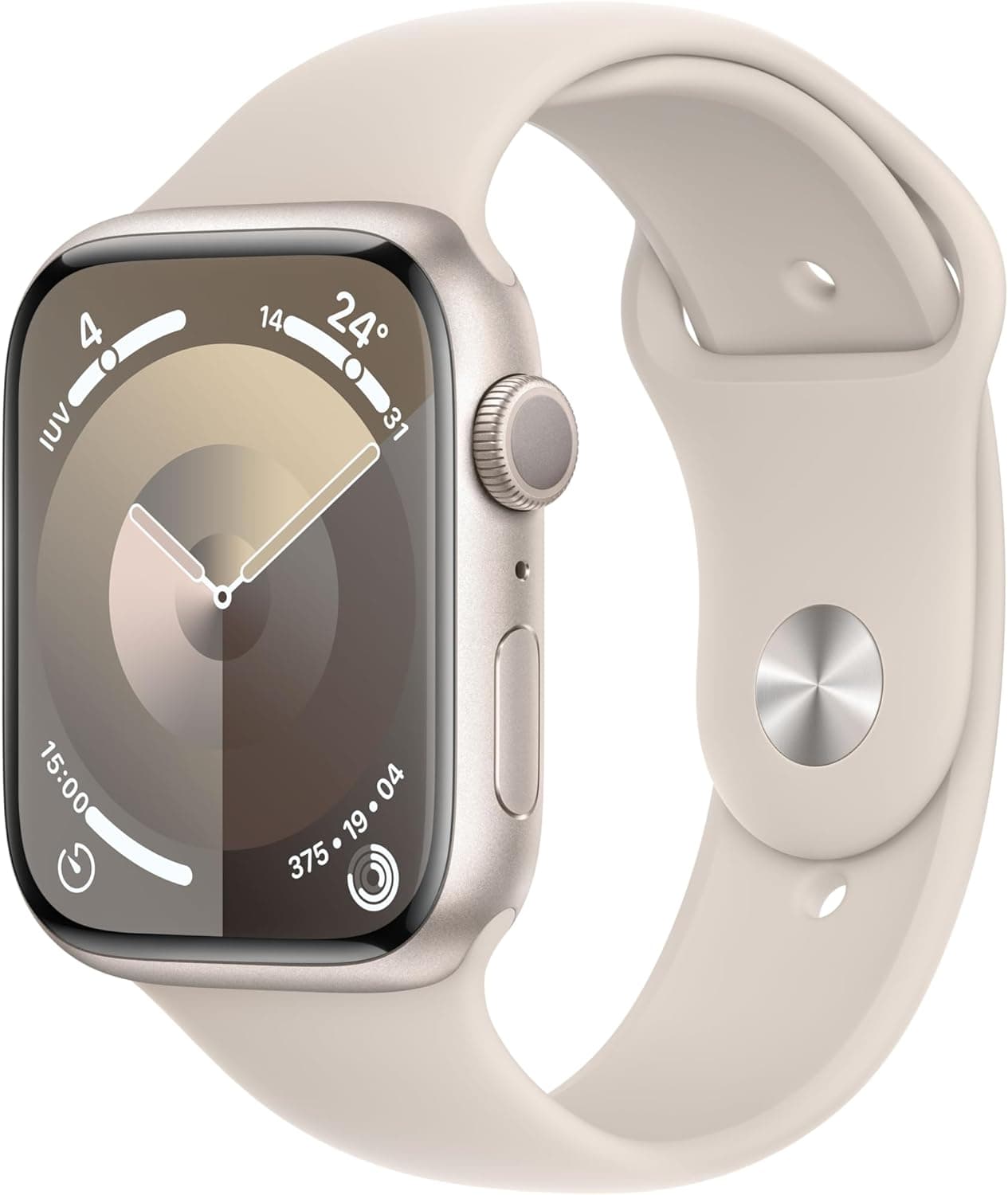 Apple Watch Series 9 [GPS] Smartwatch com caixa de alumínio em branco estrela de 45 mm