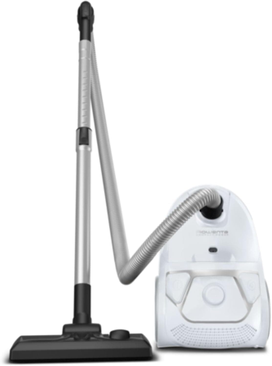 Rowenta Compact Power Aspirador com saco, 900 W, depósito de sujidade XL, eficiência energética até 50%, grande capacidade, escova clássica para chão, para ranhuras 2 em 1 RO3927