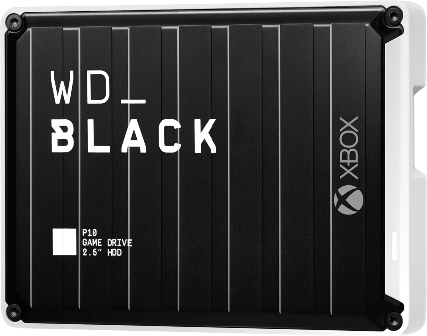 WD_Black P10 para Xbox, 6TB, Game Drive para Xbox, HDD portátil, USB 3.2 Gen 1 tipo-A, com um mês de Xbox Game Pass